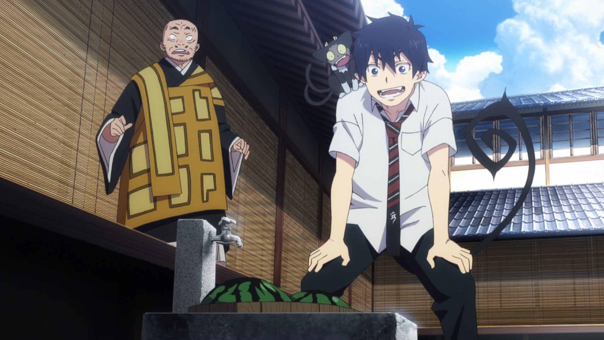 Синий экзорцист: Нечестивый король Киото — скриншот 27