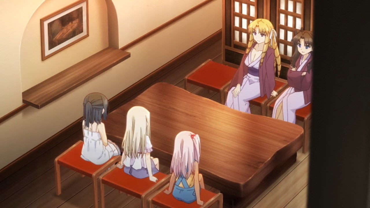 Судьба/Девочка-волшебница Иллия 2: Девочка-волшебница на горячих источниках — скриншот 7