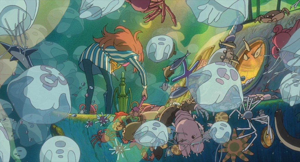 Рыбка Поньо на утёсе — скриншот 13