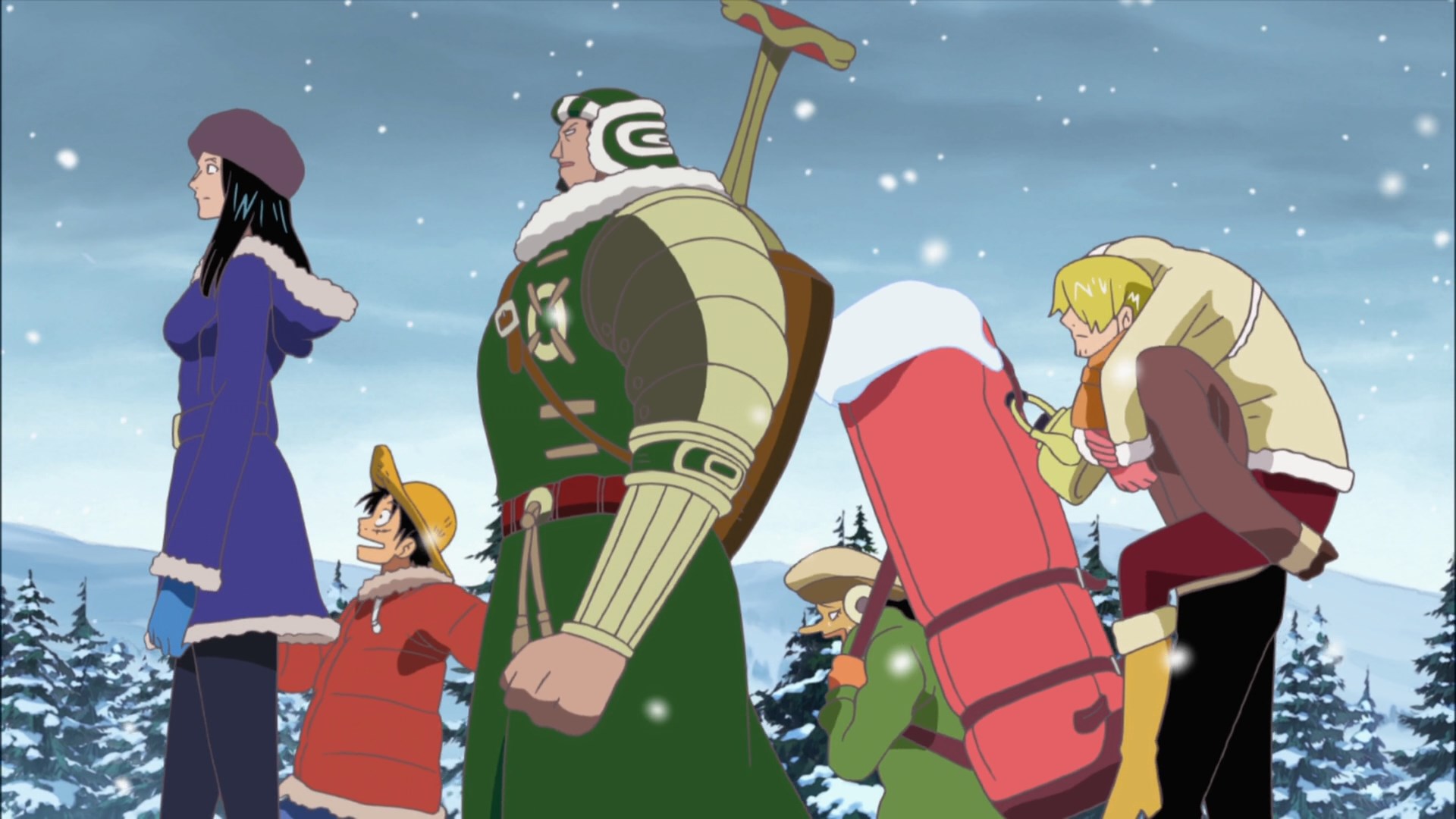 Ван-Пис: Эпизод Чоппера Плюс — Зимнее цветение, чудесная сакура — скриншот 16