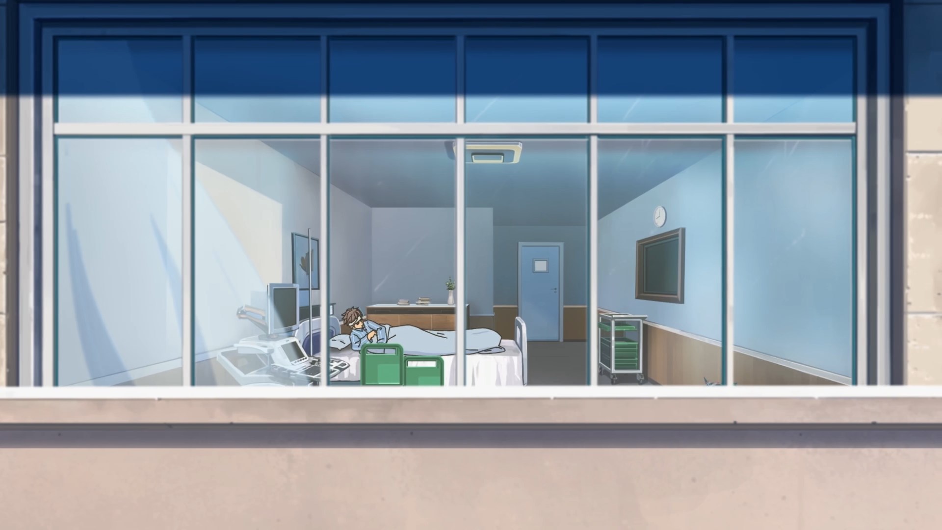 Кадр из аниме Персонажи в клетке 7