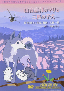 Мари и три её щенка из деревни Ямакоси