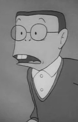 Отец с выступающими зубами