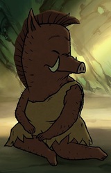 Мать маленького кабана