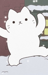 Кот-снеговик